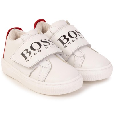 Hugo Boss Boys Toddler Strap Shoe - White
